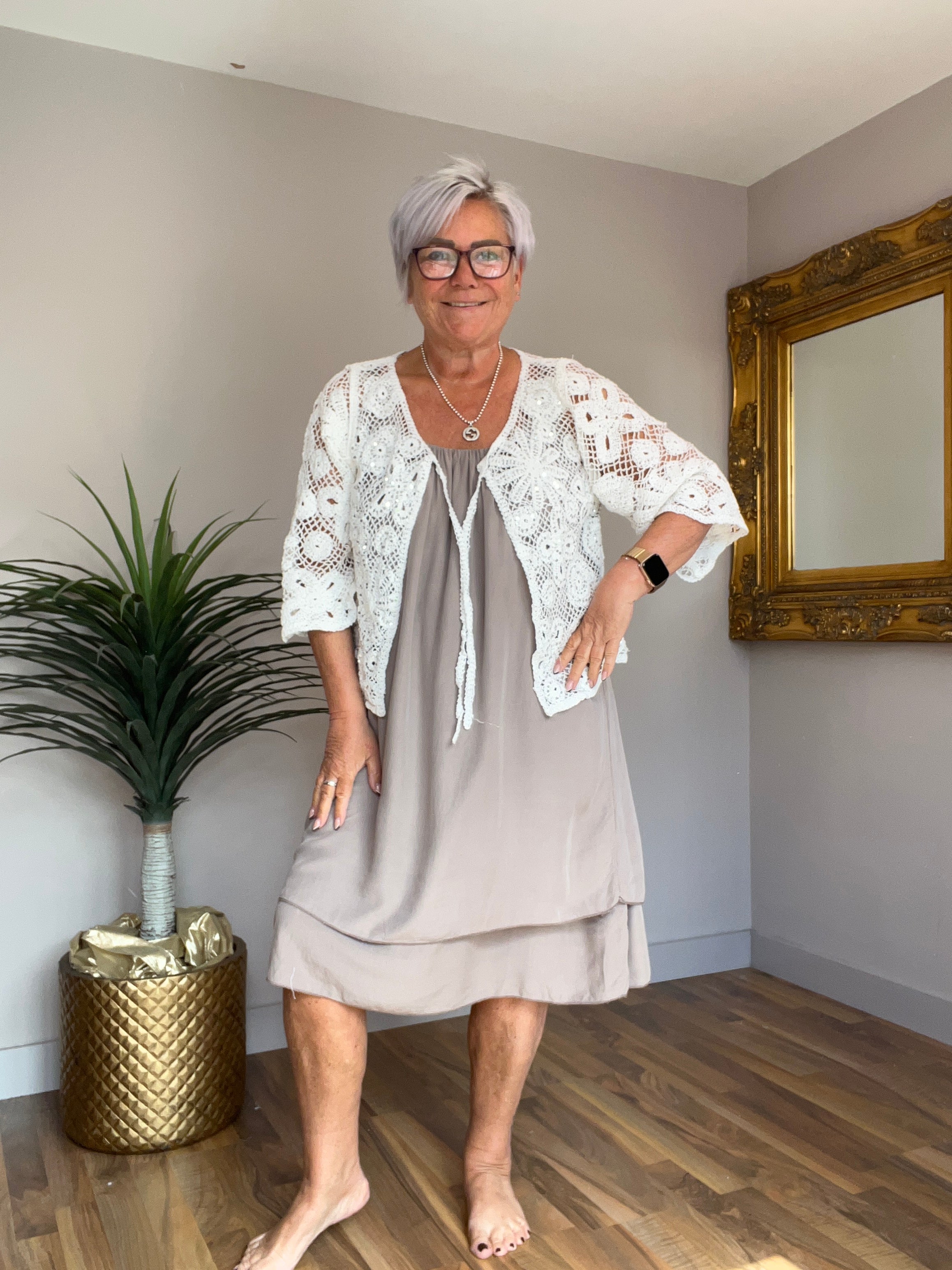 Daisy Strap Tunic Dress