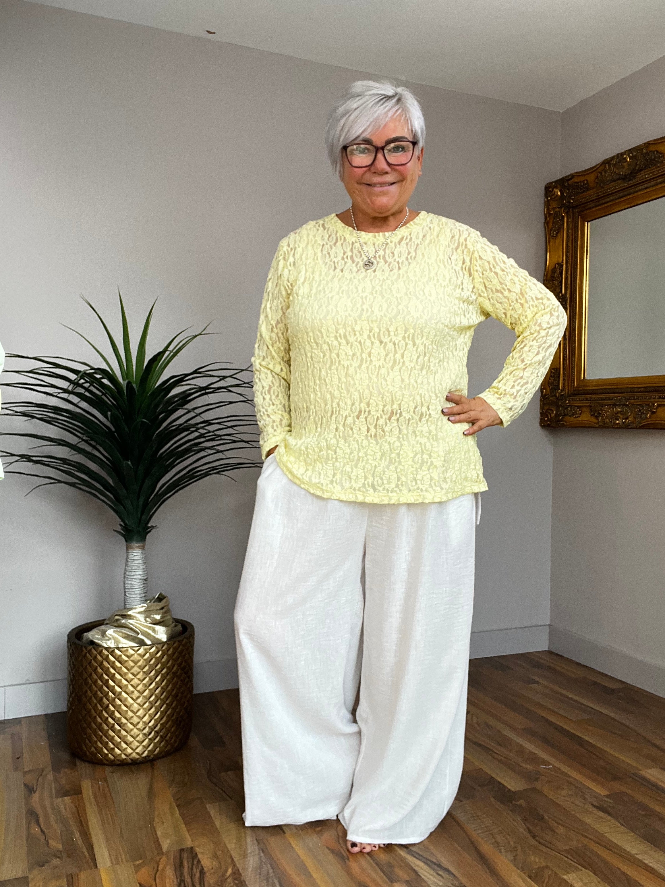 Lace Long Sleeve Top