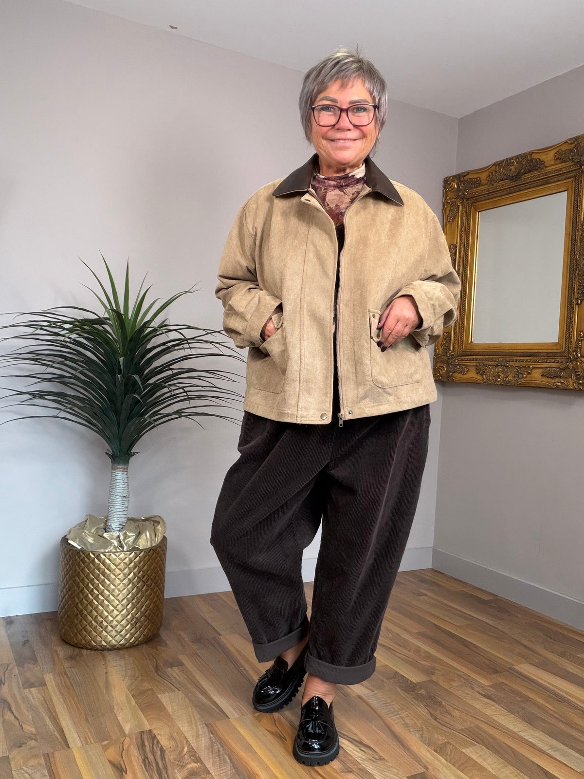 Jumbo Cord Boyfriend Pants