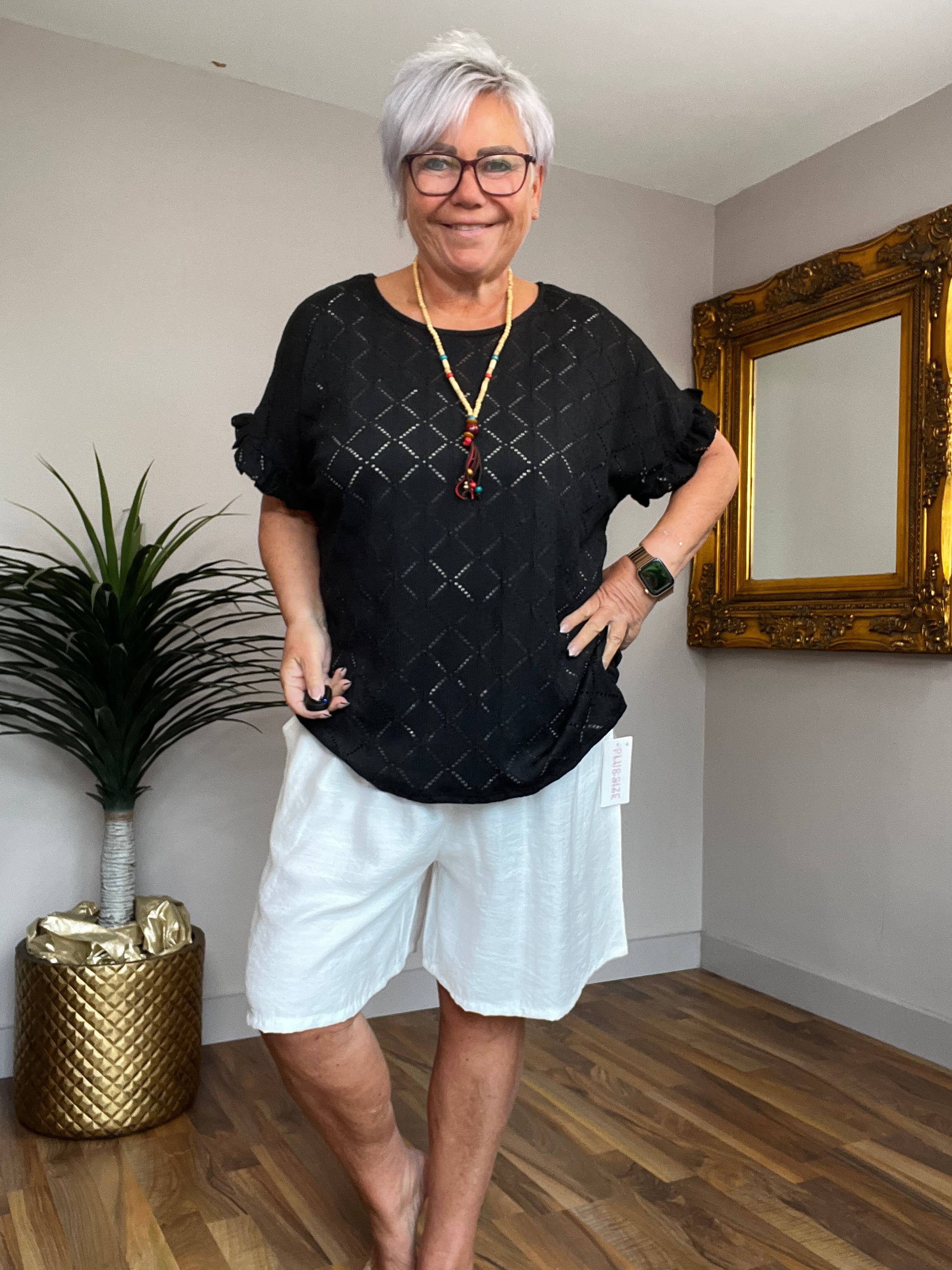 Luna Lattice Necklace Top