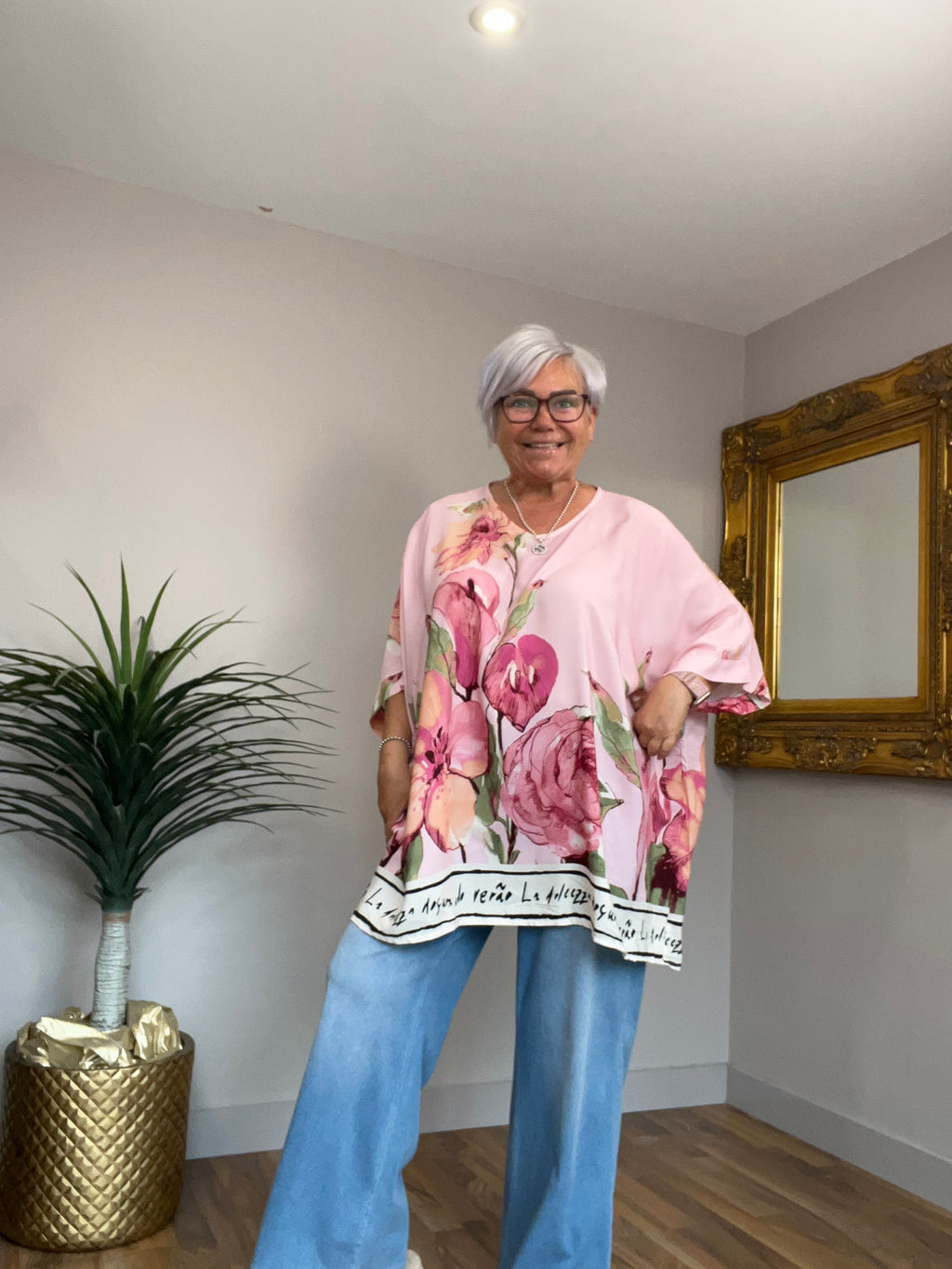 Oversized Floral Top