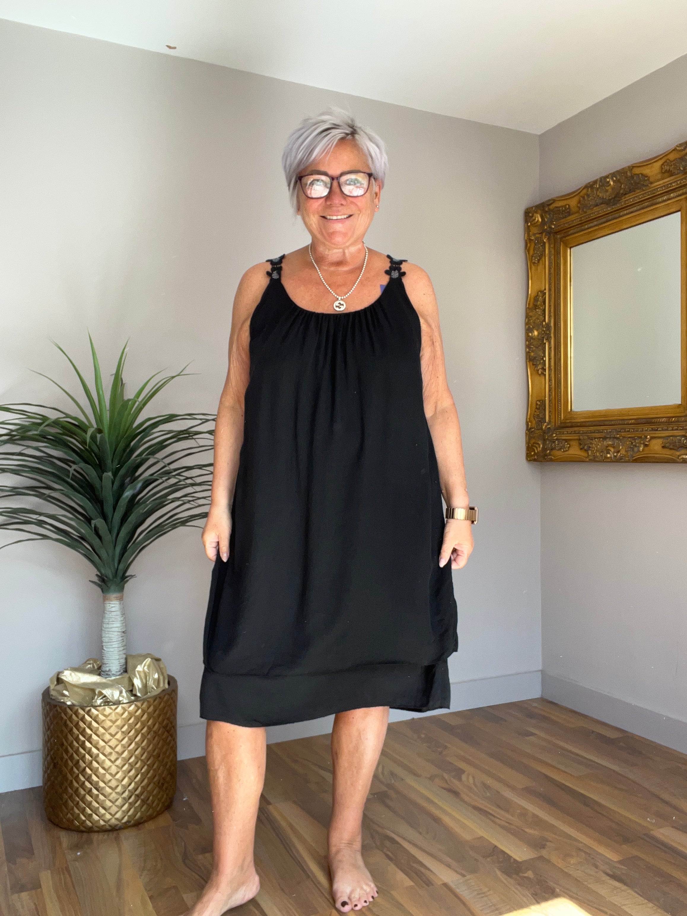 Daisy Strap Tunic Dress