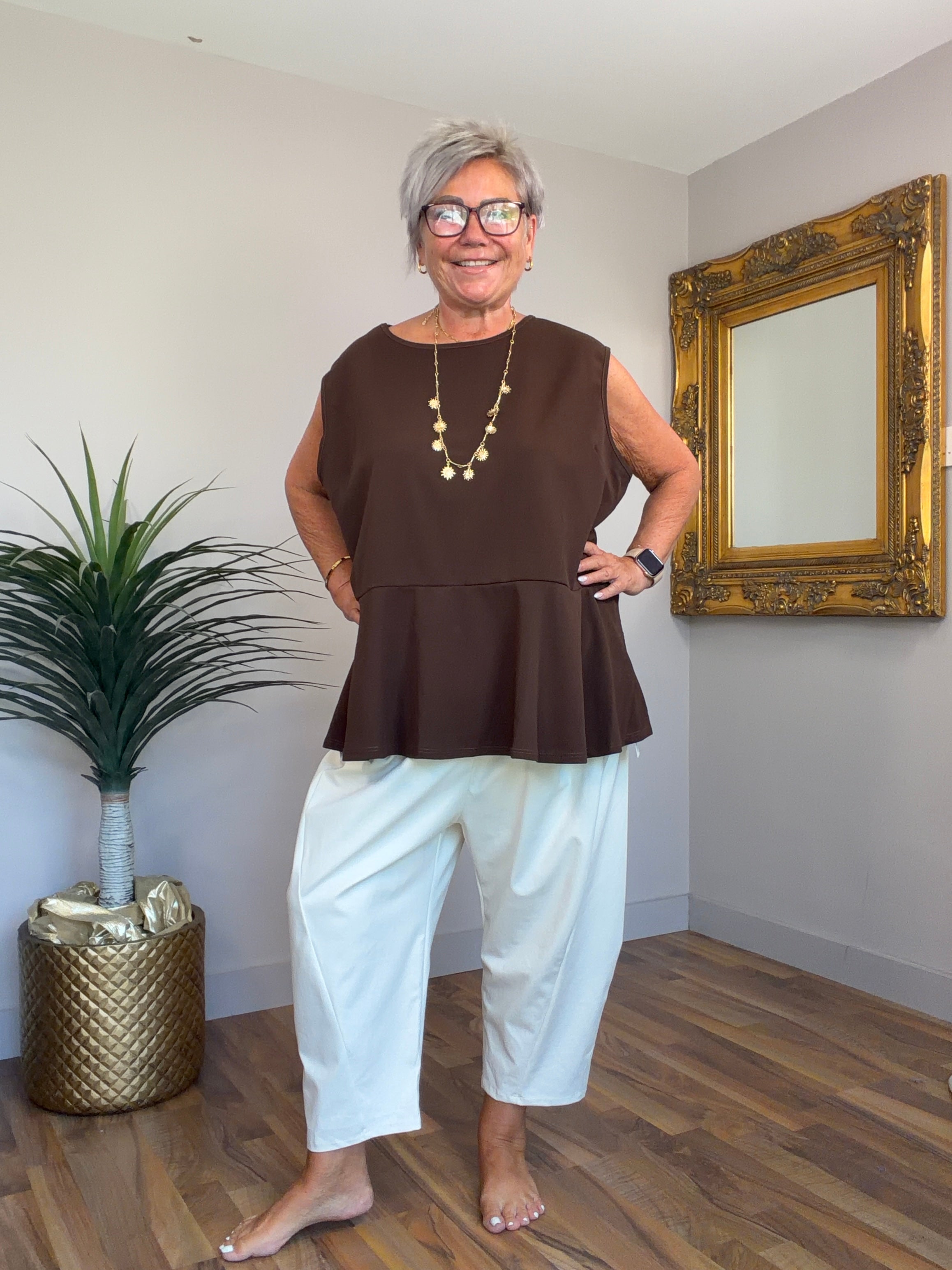 Pavina Peplum Top