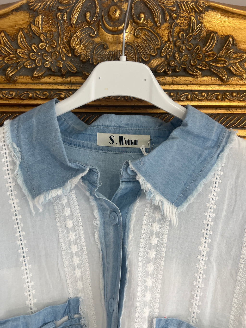 Coastal Breeze Embroidered  Shirt