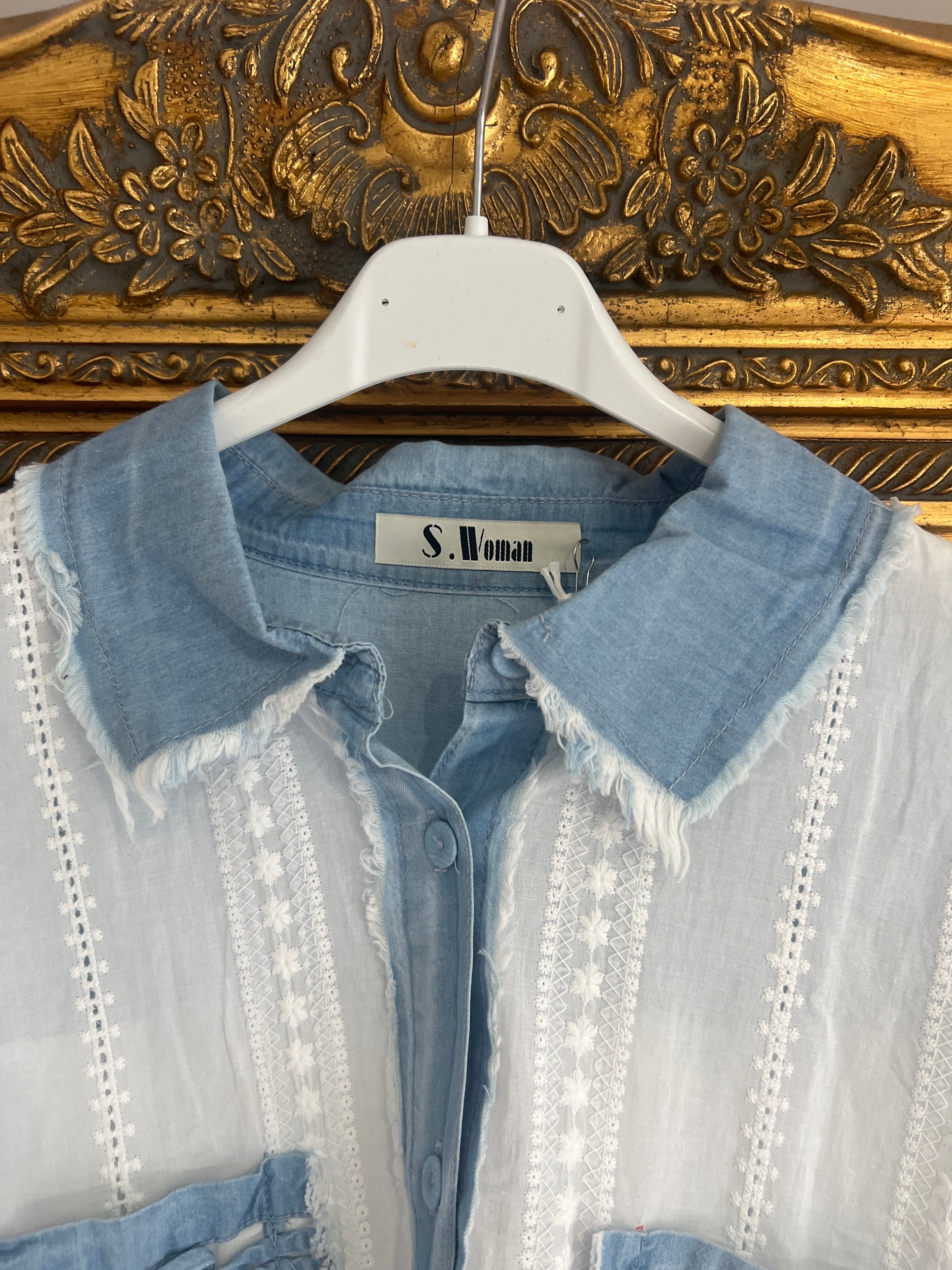 Coastal Breeze Embroidered  Shirt