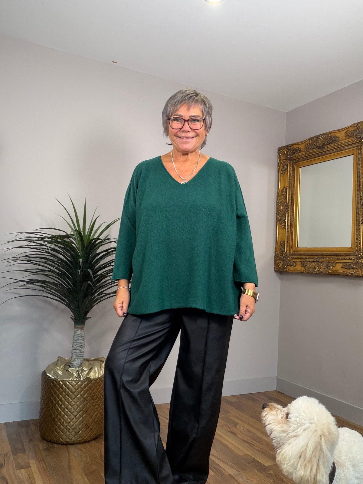 Bargain V-Neck Knit Top