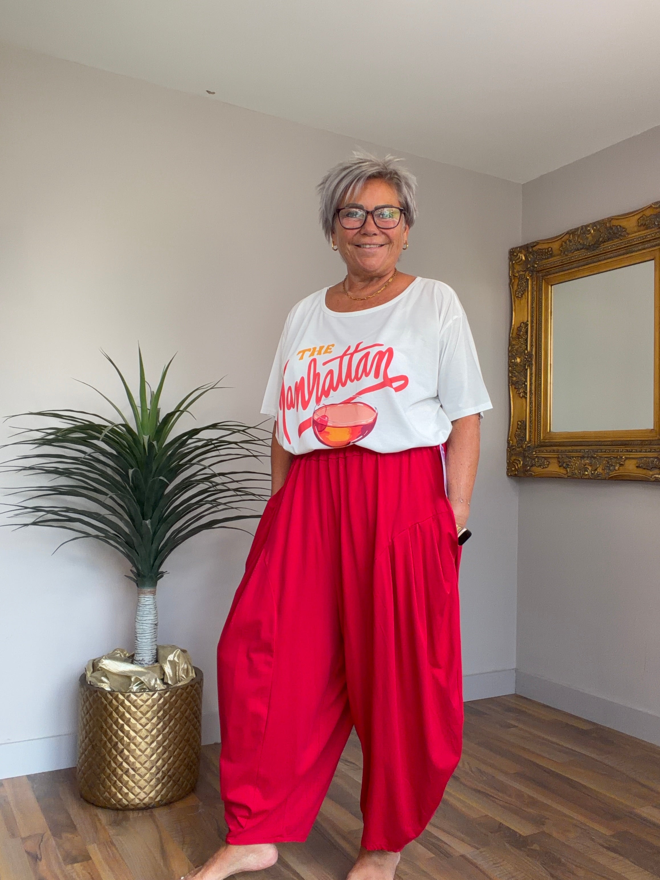 Pleated Jersey Cocoon Joggers