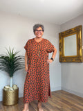 Petra Polka Dot Cotton/Jersey Dress