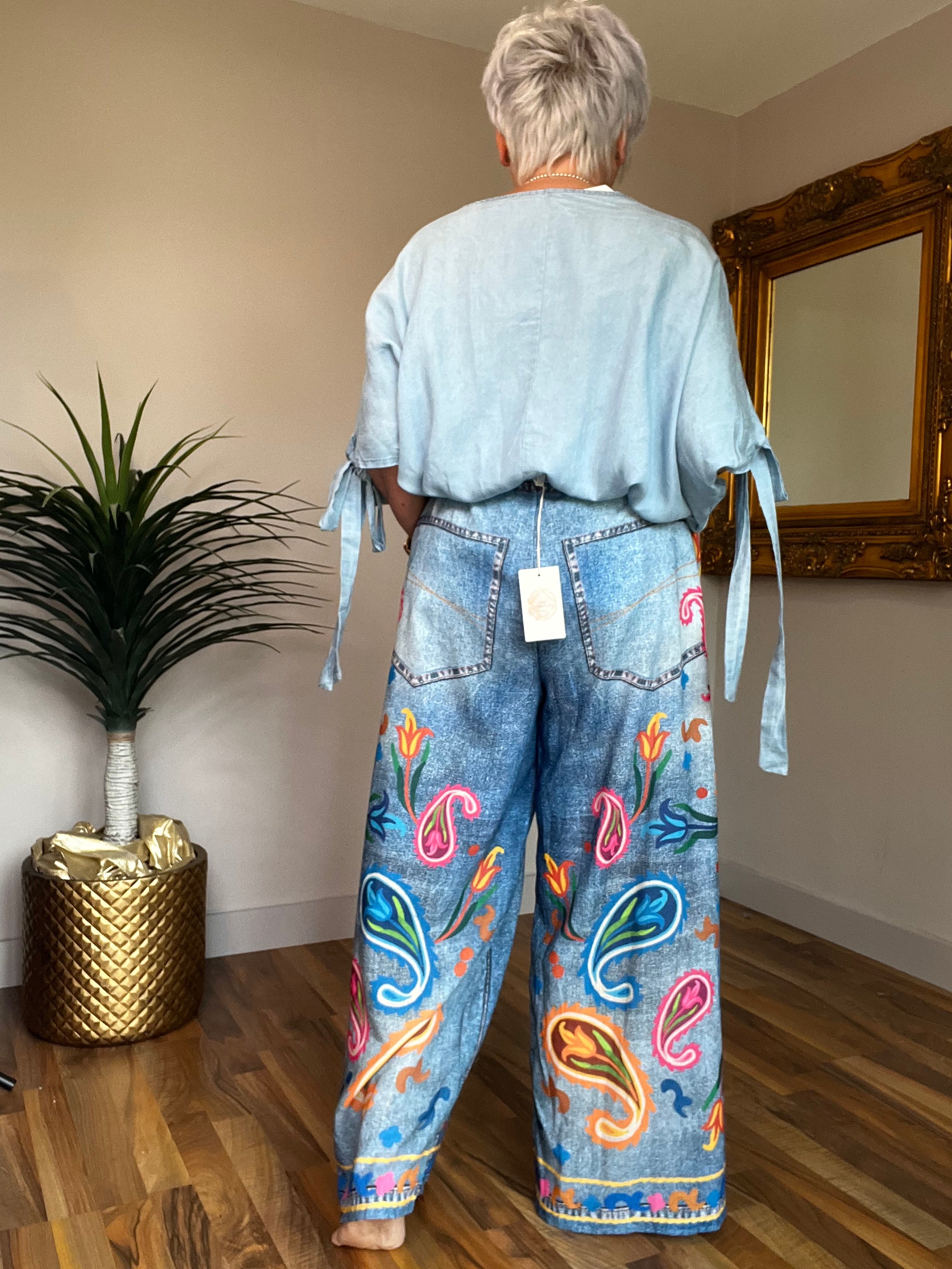 Colourful Paisley Palazzos