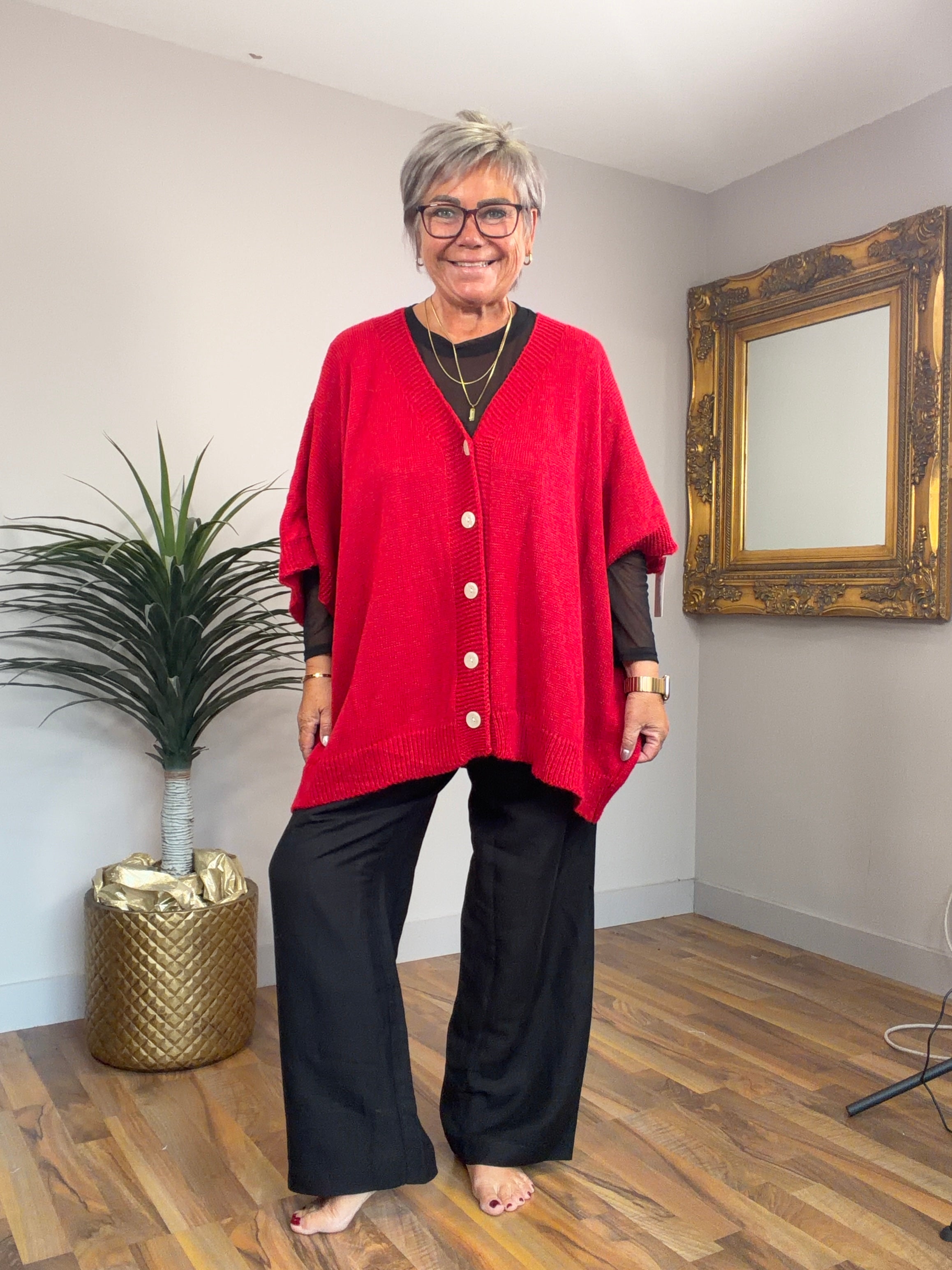 Cora Short Sleeve Button Cardigan