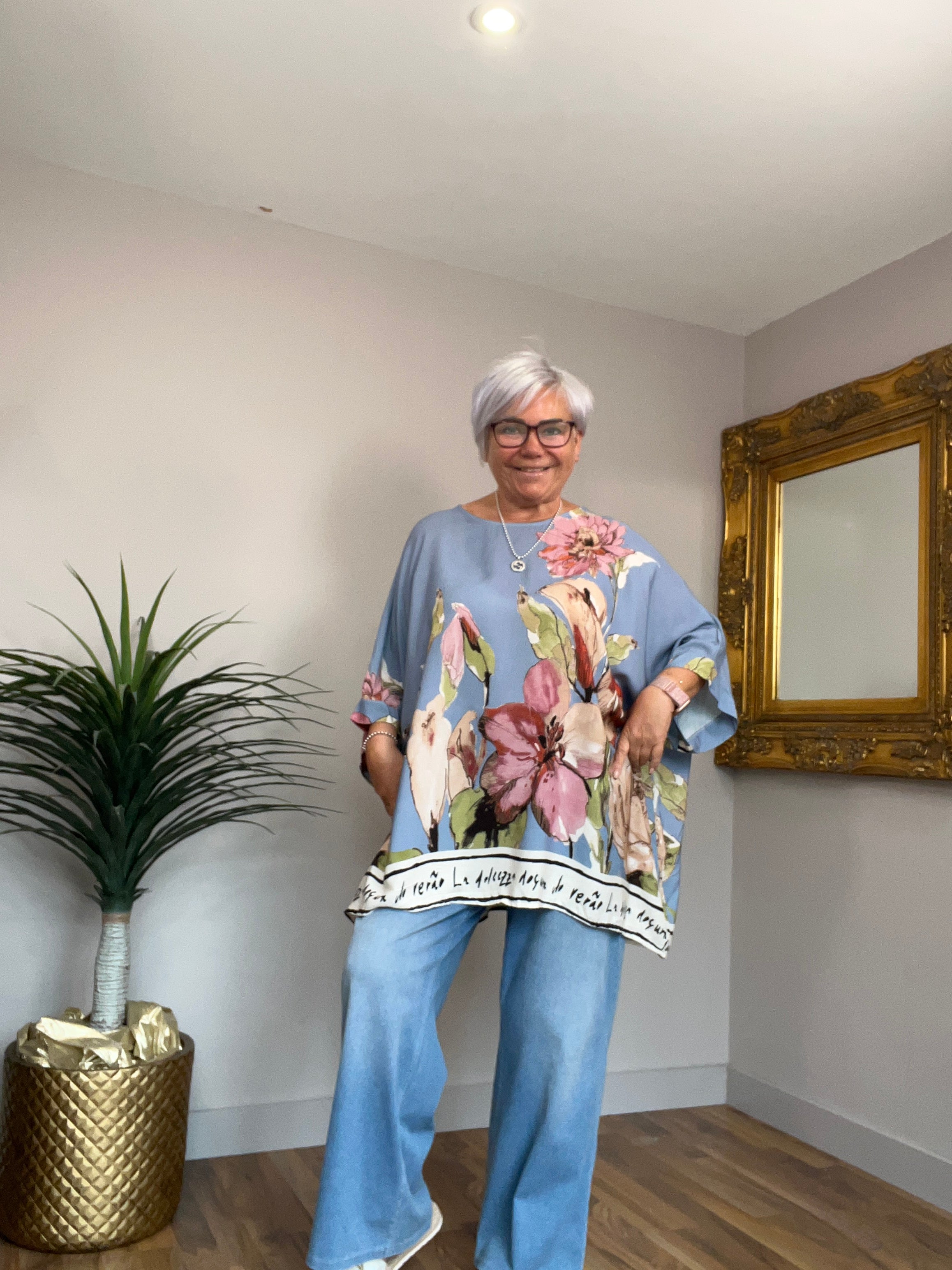 Oversized Floral Top
