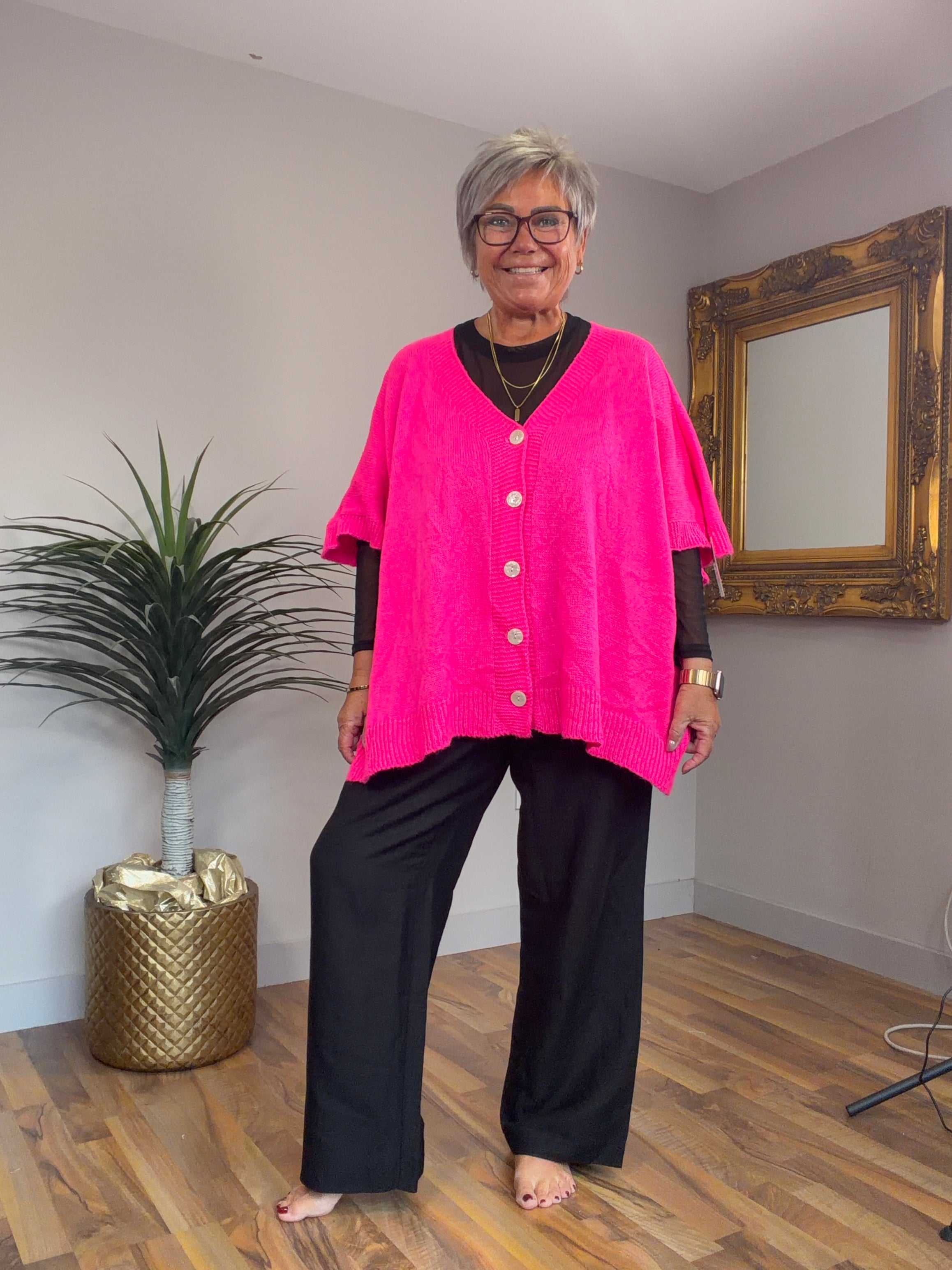 Cora Short Sleeve Button Cardigan
