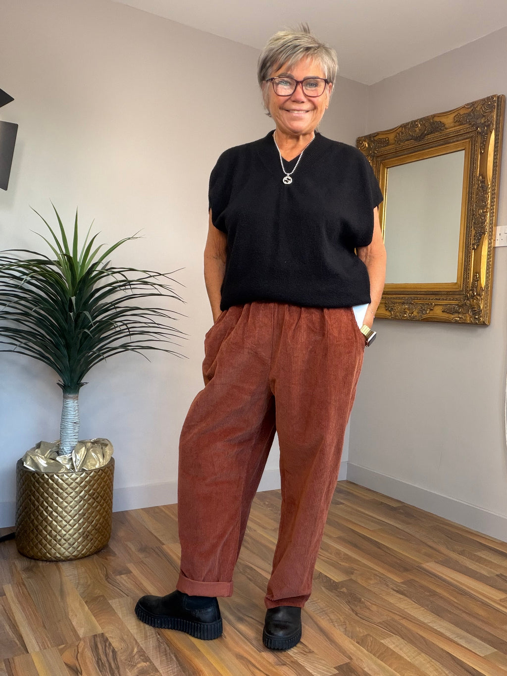 Jumbo Cord Boyfriend Pants