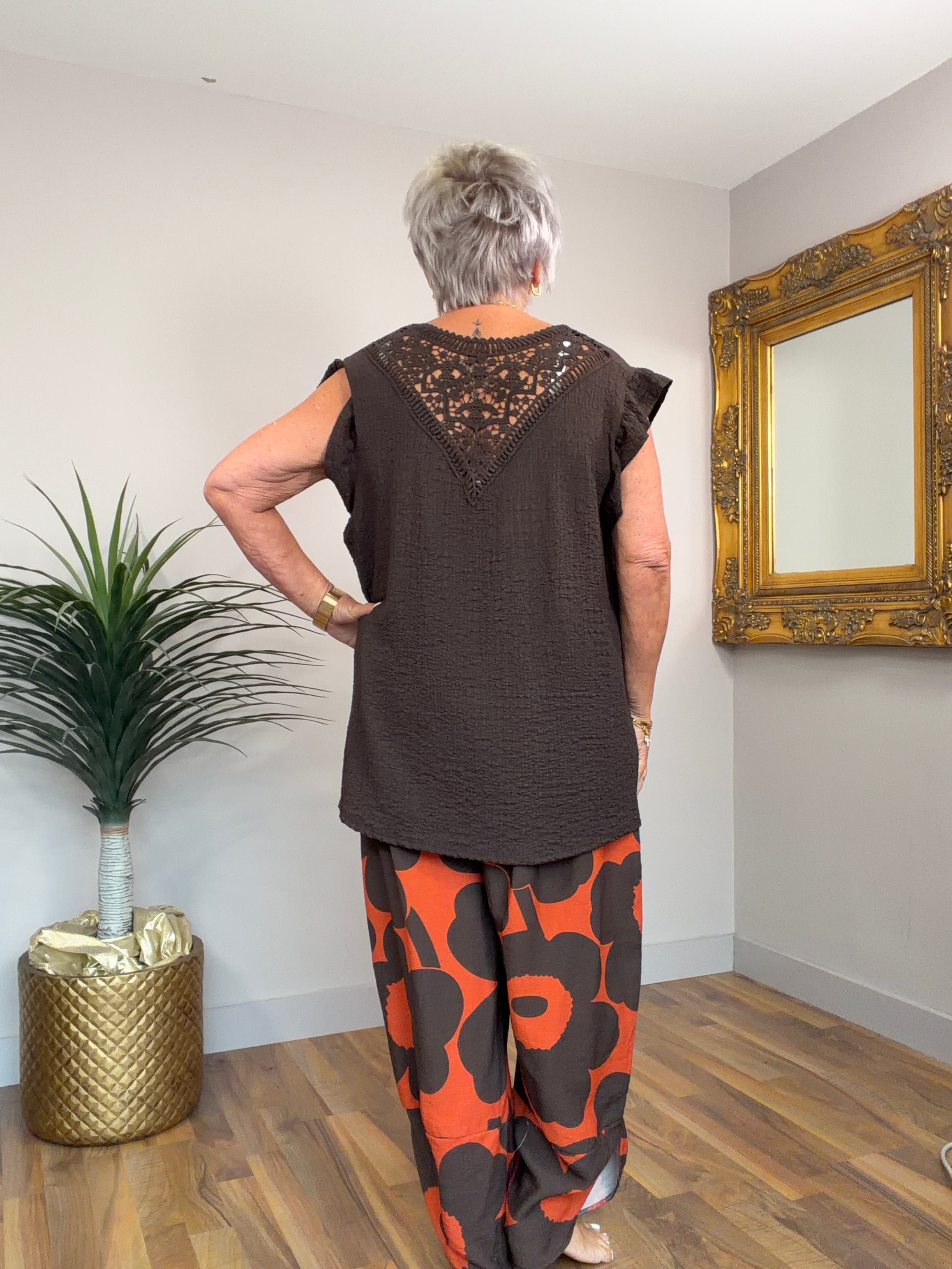 Lyla Lace Back Top