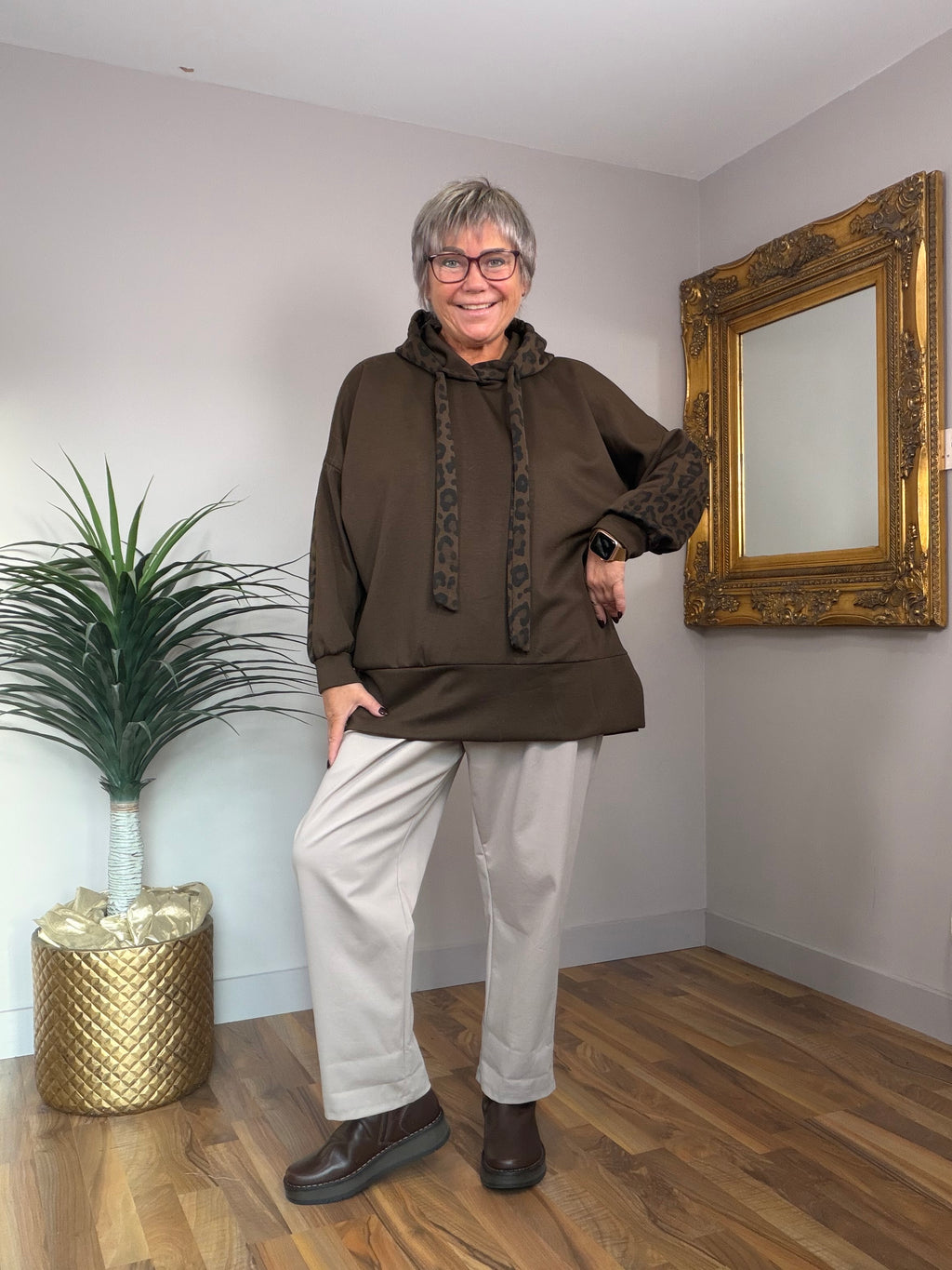 Animal Print Hoody