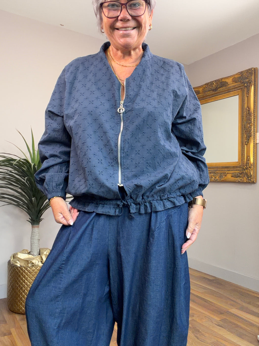 Broiderie Bomber Jacket