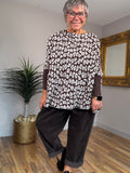 Luxury  Leopard Print Knit Top
