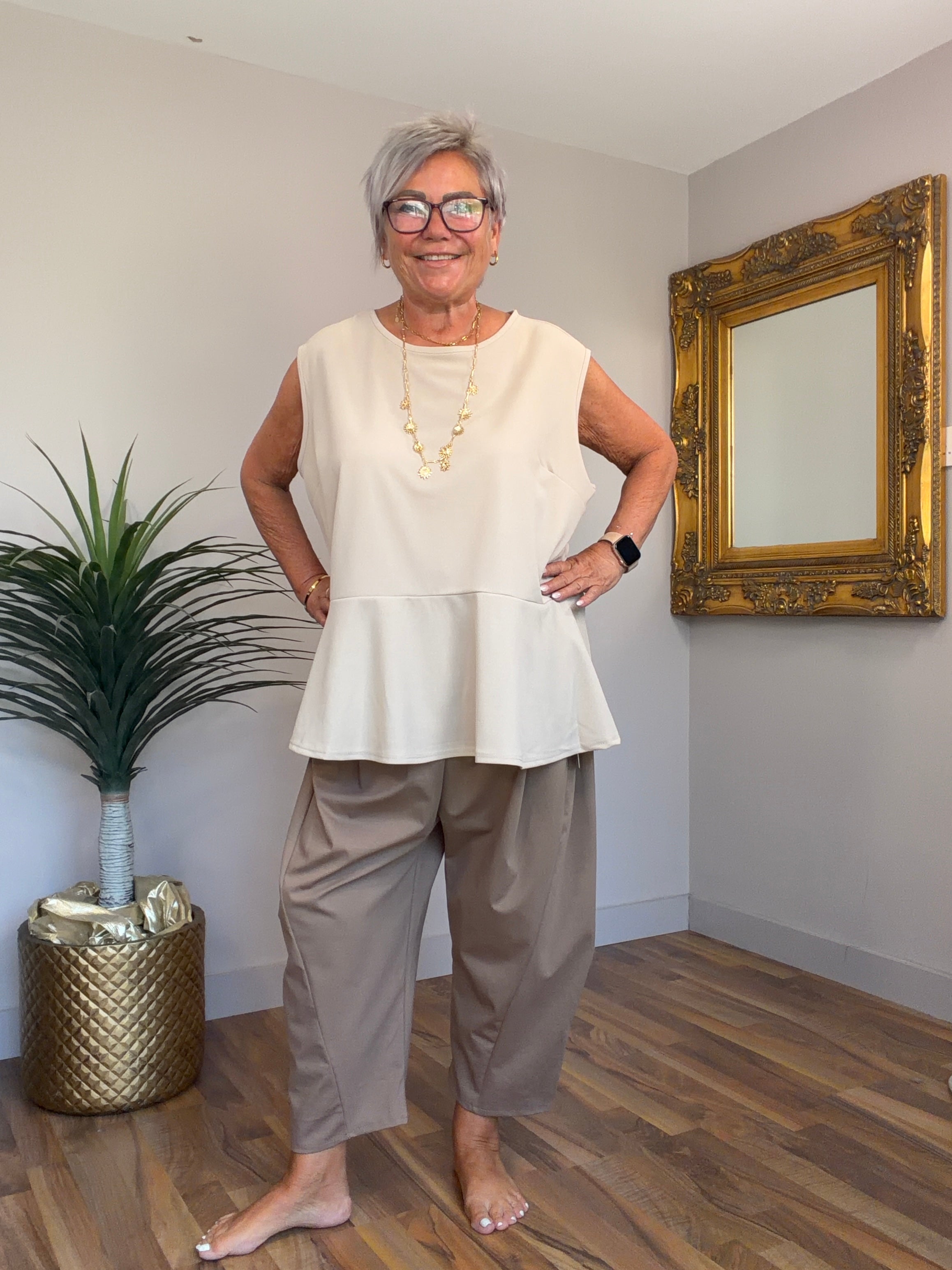 Pavina Peplum Top