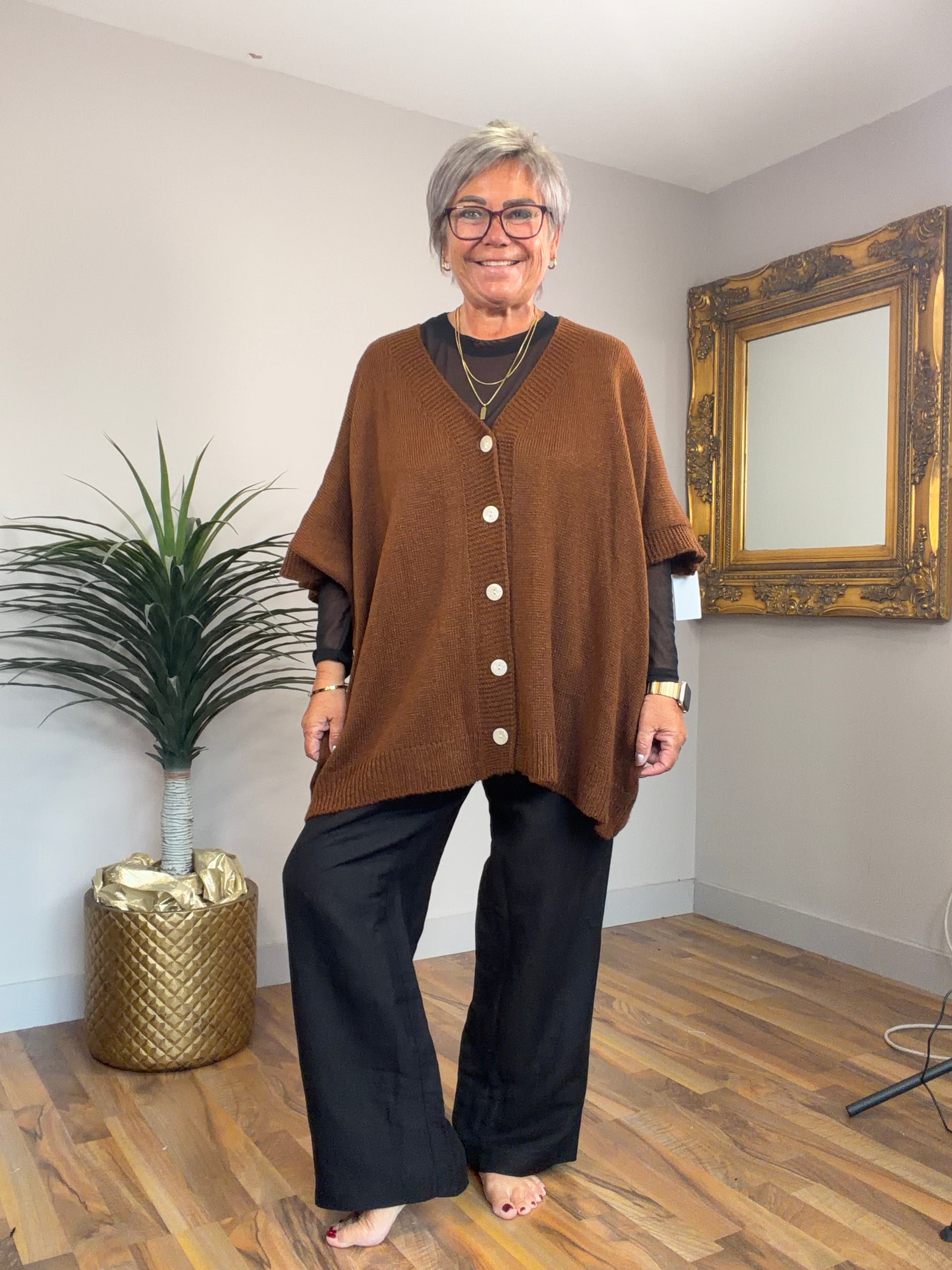 Cora Short Sleeve Button Cardigan
