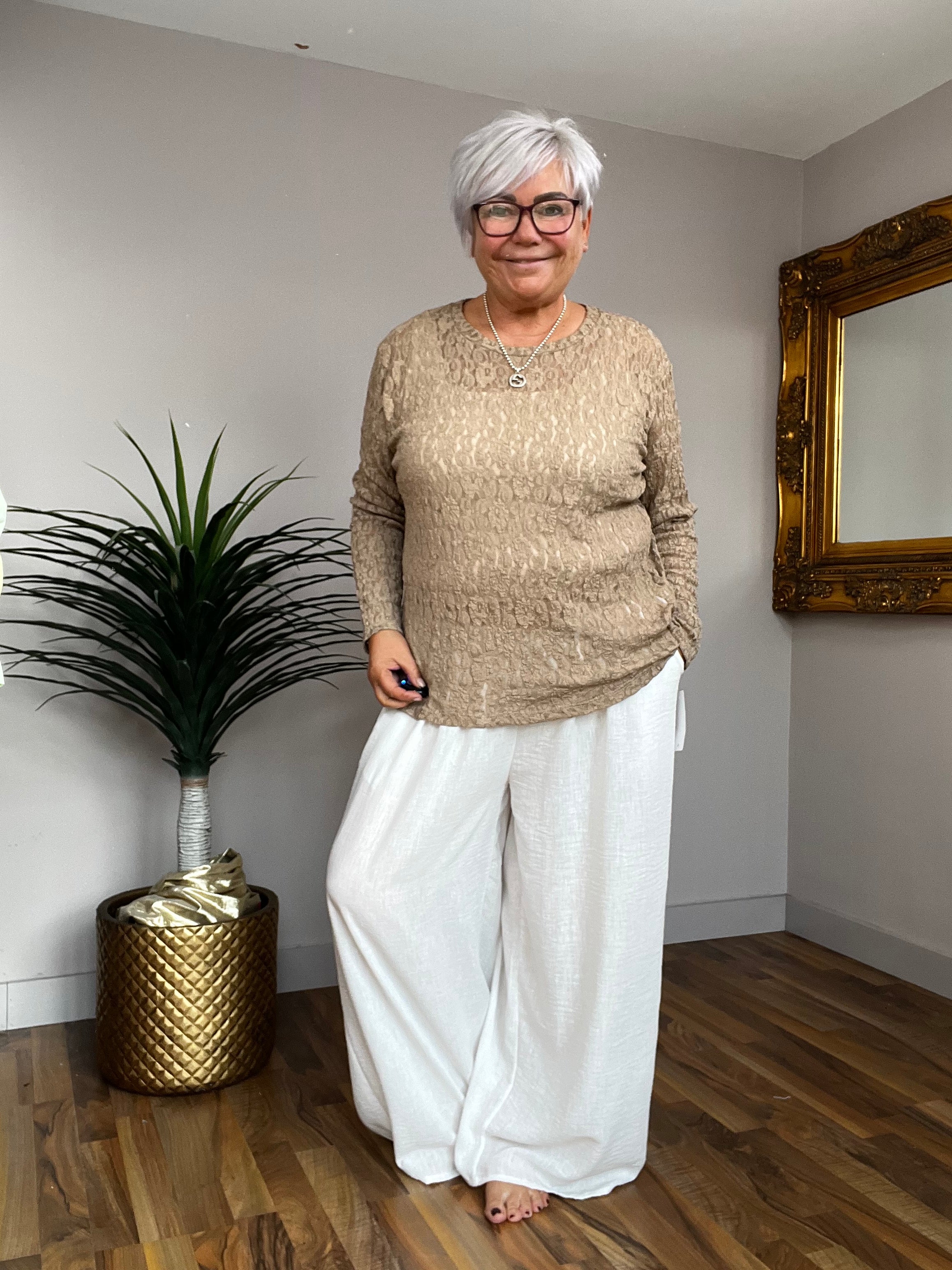 Lace Long Sleeve Top