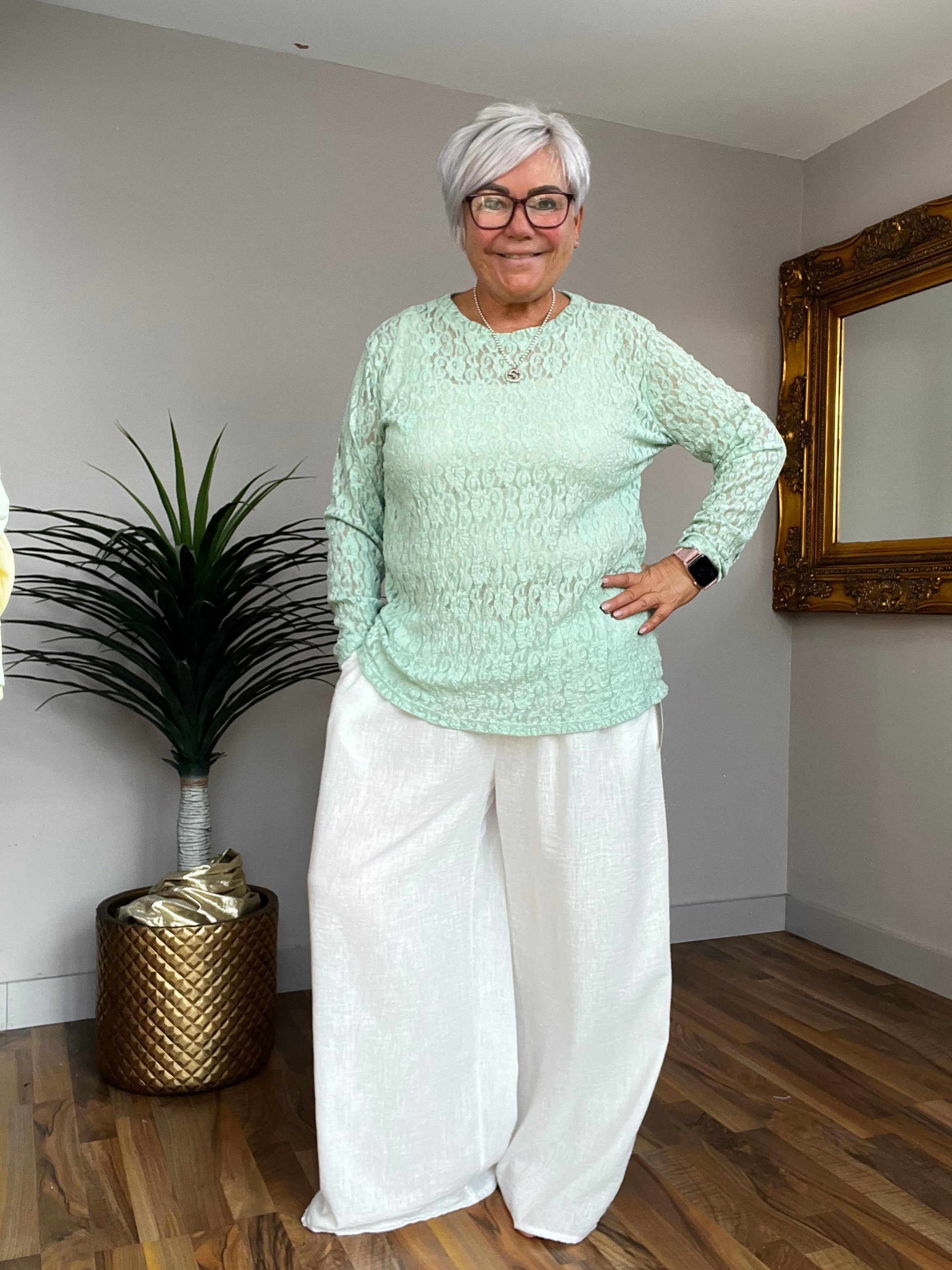 Lace Long Sleeve Top