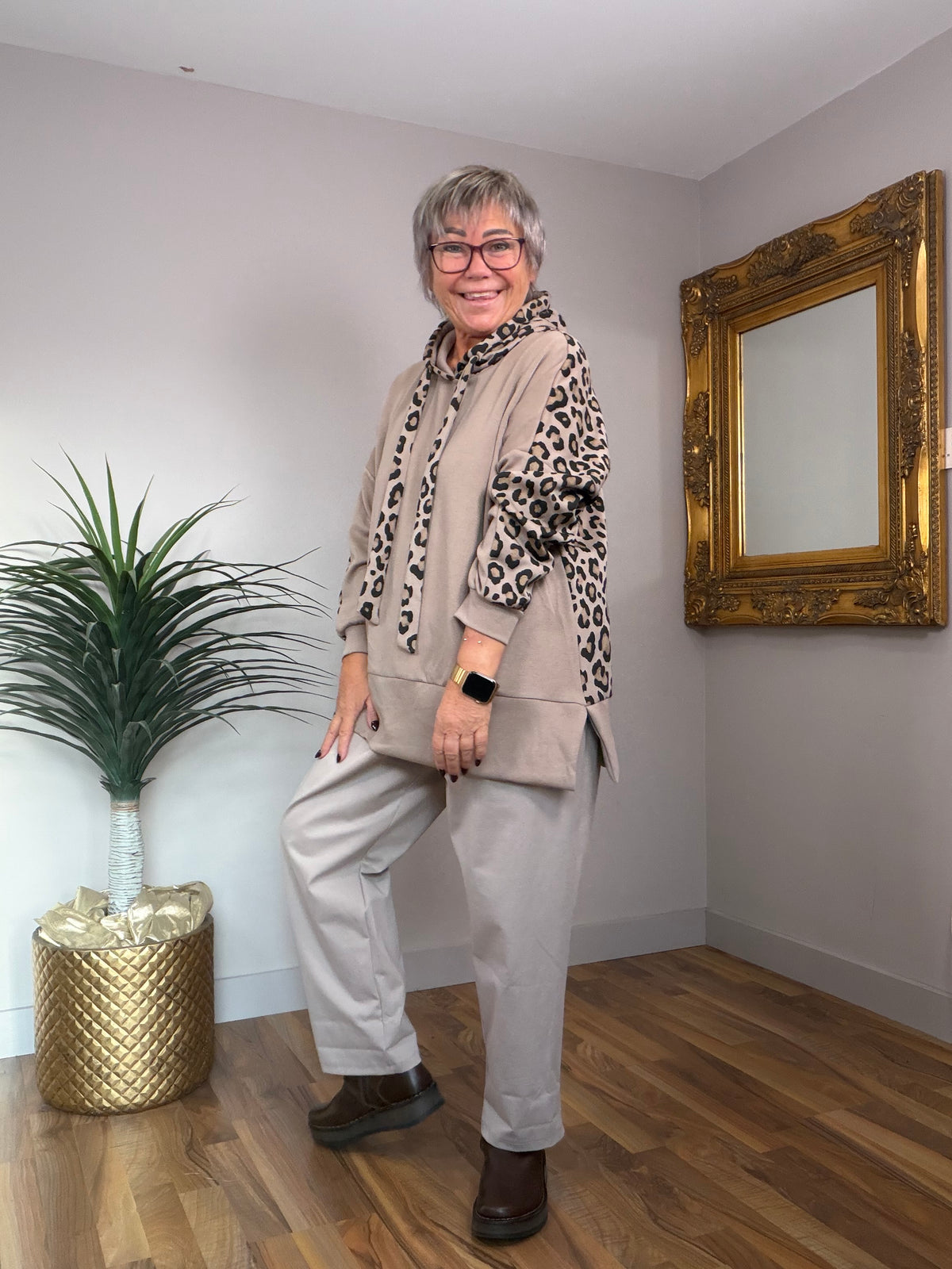 Animal Print Hoody