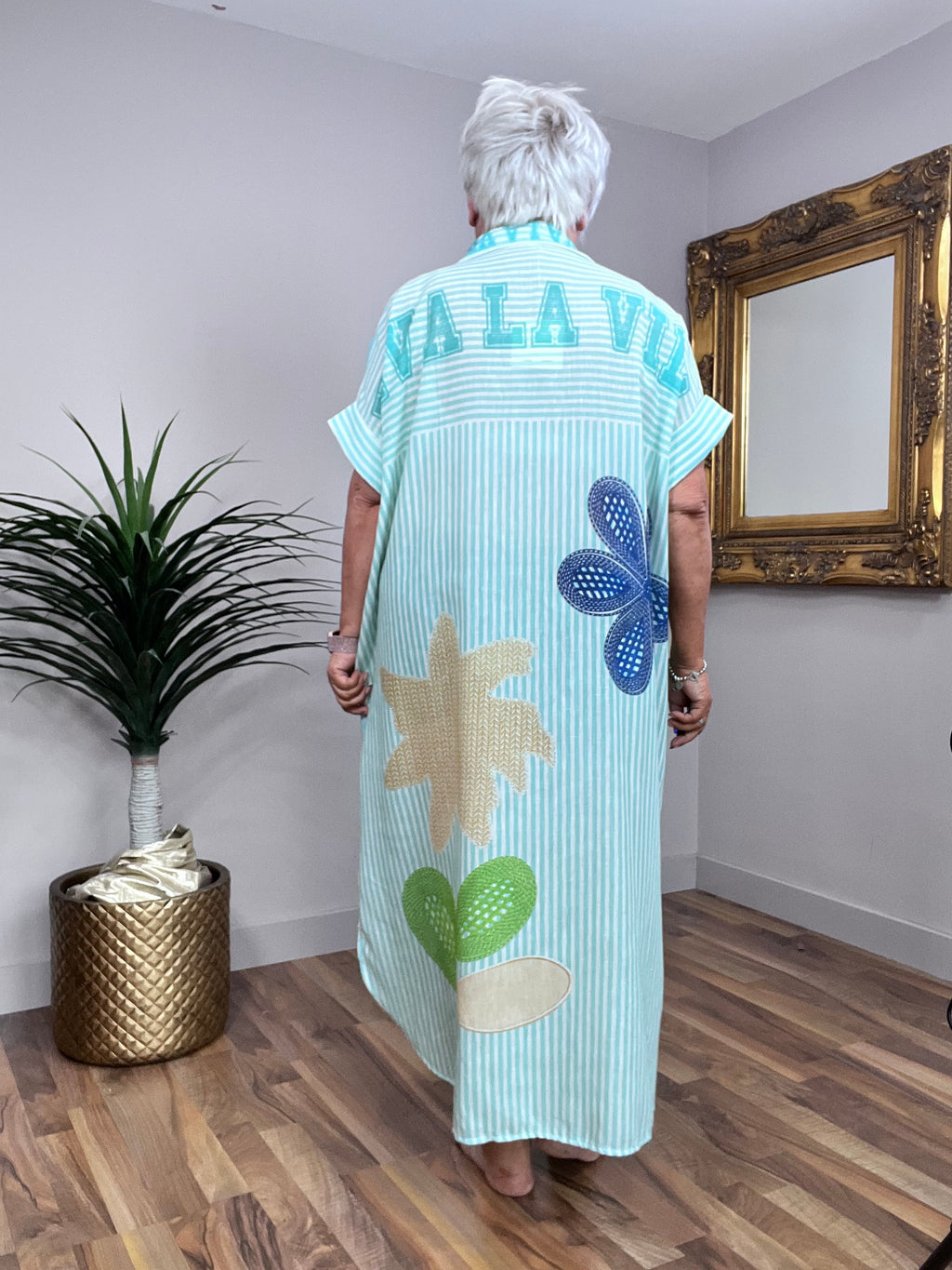 Summer Floral Shirt Dress