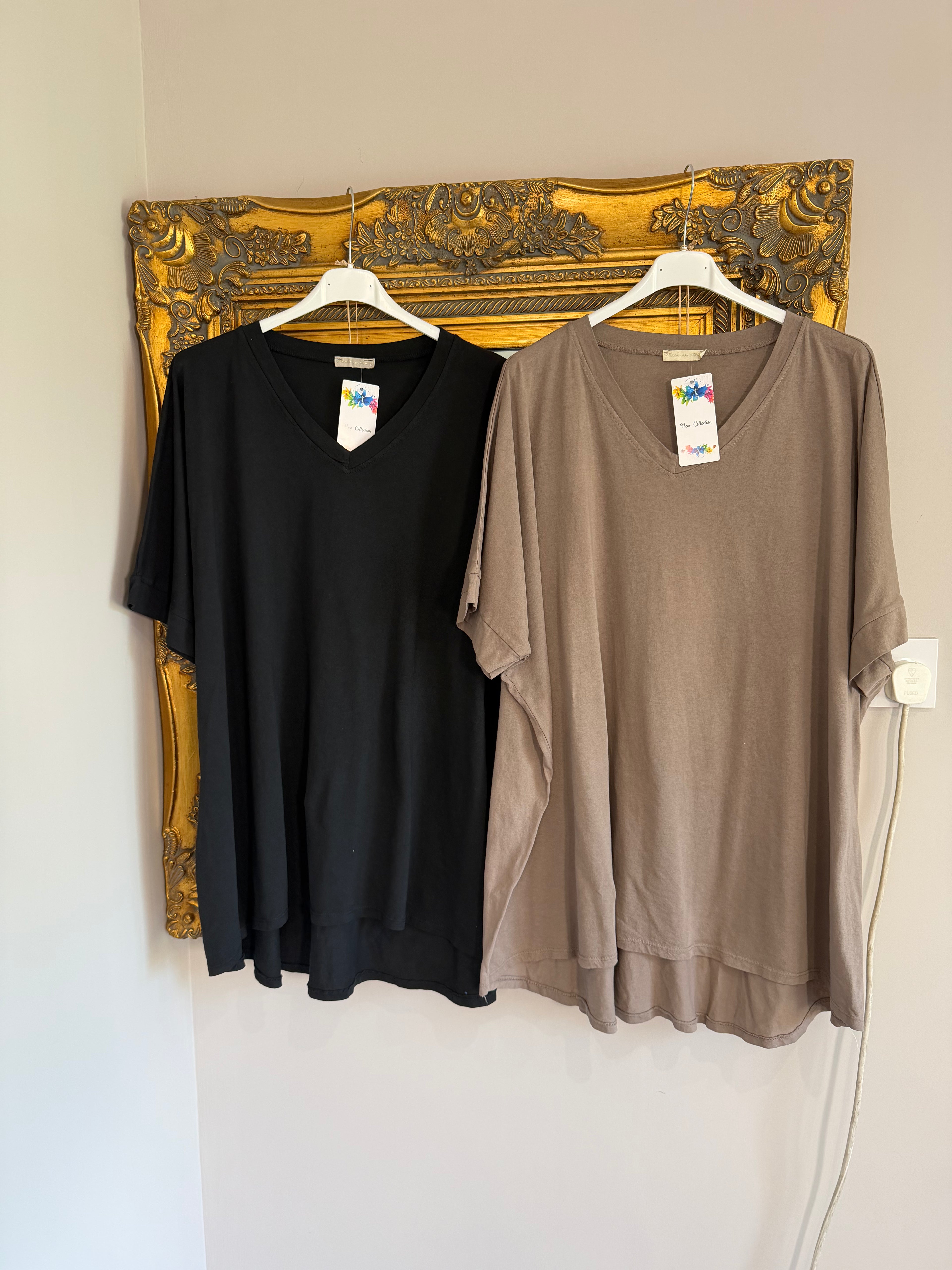 Basic V Neck T Shirt