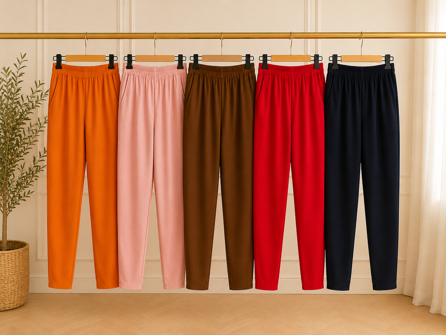 🔥 Sale No Return - Tania Tapered Lightweight Pants (Pants only)