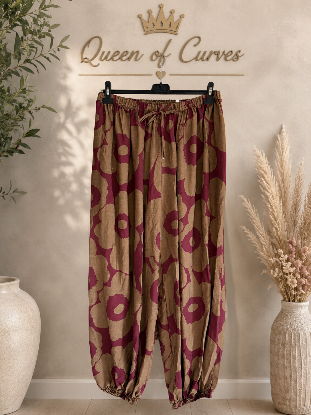 Elasticated Cuff Floral Pants