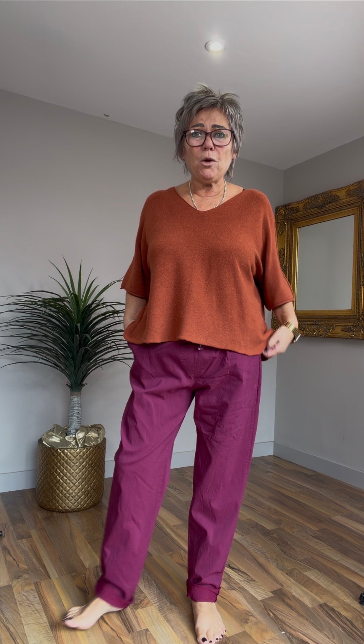 🔥 Sale No Return - Magenta Magic Pants fits up to a 24